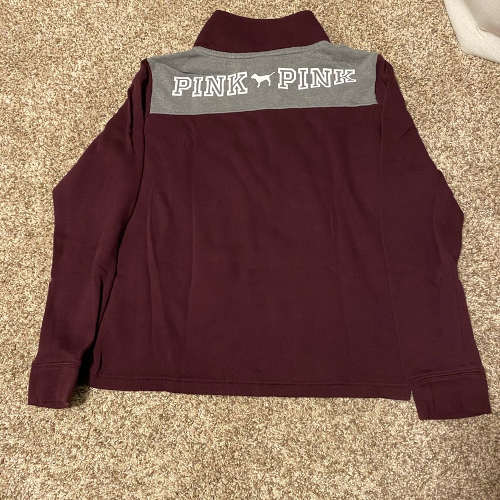 Pink Victoria’s Secret quarter zip